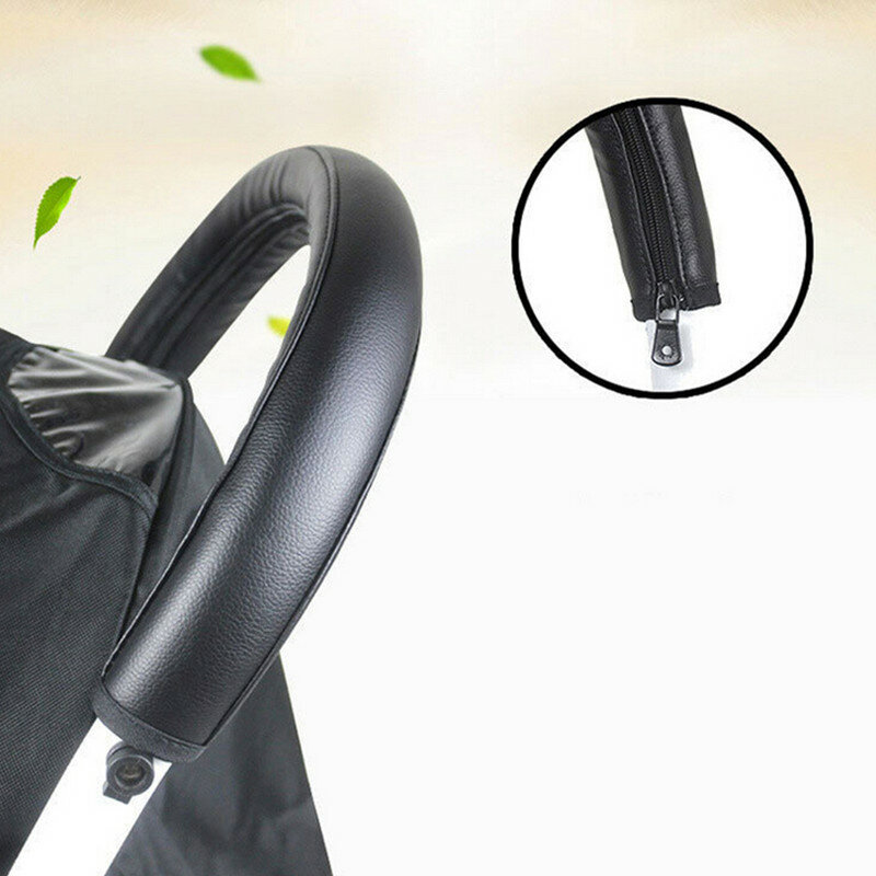 Pram Stroller Accessories PU Leather Baby Stroller Armrest Protective Case Cover For Armrest Covers Handle Wheelchairs