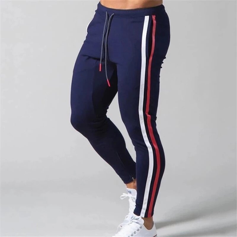 Dopasowane joggersy spodnie męskie spodnie do biegania bawełna spodnie do biegania siłownia spodnie sportowe męskie trening kulturystyczny spodnie i spódnice