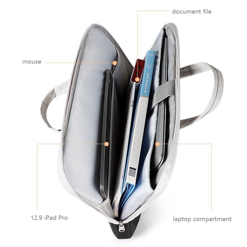 Universal Laptop Bag 13.3/14.1-15.4/15.6 Draagbare Waterdichte Notebook Handtas Voor Macbook Pro Lenovo Xiaomi huawei Reizen