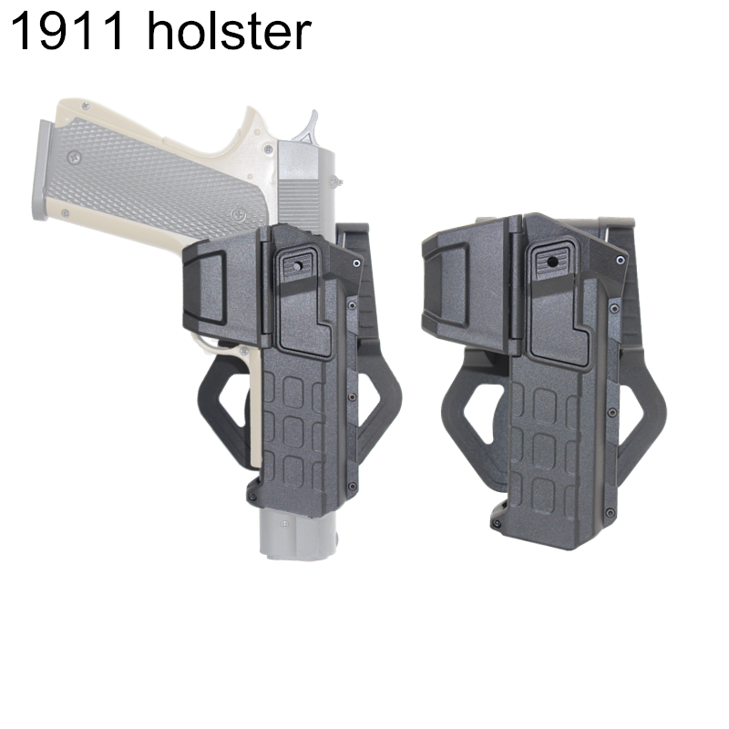 Funda de pistola táctica Airsoft 1911 para Glock 17 22, funda de pistola móvil con linterna láser 1911