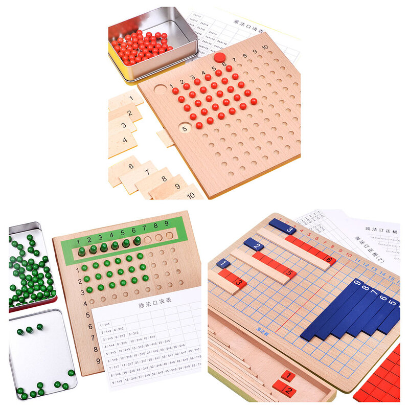 Outil pédagogique de maths, Addition, soustraction, Division, tableau de Puzzle, numéro de développement précoce de l'éducation