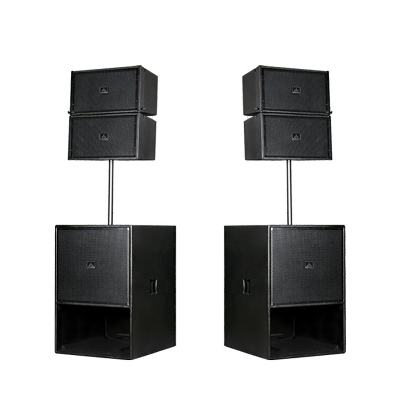 Audio professionale DJ Line Array altoparlante Q1 per Monitor da palco Console digitale Audio DJ Mixer amplificatore di potenza Woofer 2*10 I