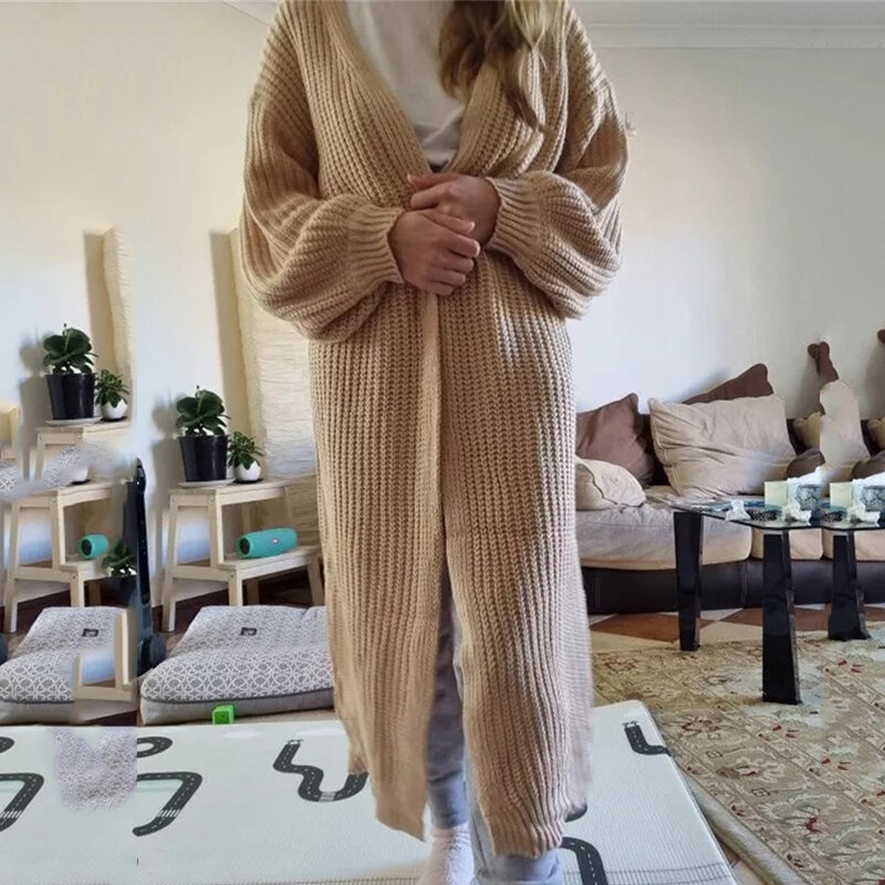 Ardm-suéter solto de manga longa, cardigan feminino casual para inverno, moda coreana, 2021