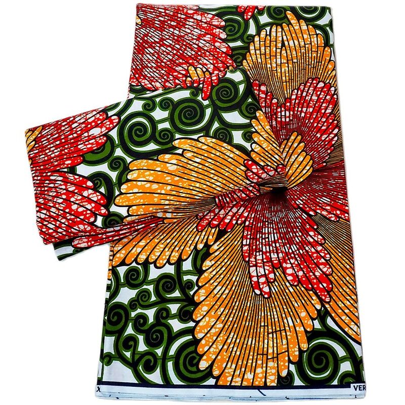 Tecido de cera africano 6 quintal africano vestidos tecido cera ancara tecidos de algodão cera moda costura material para vestido