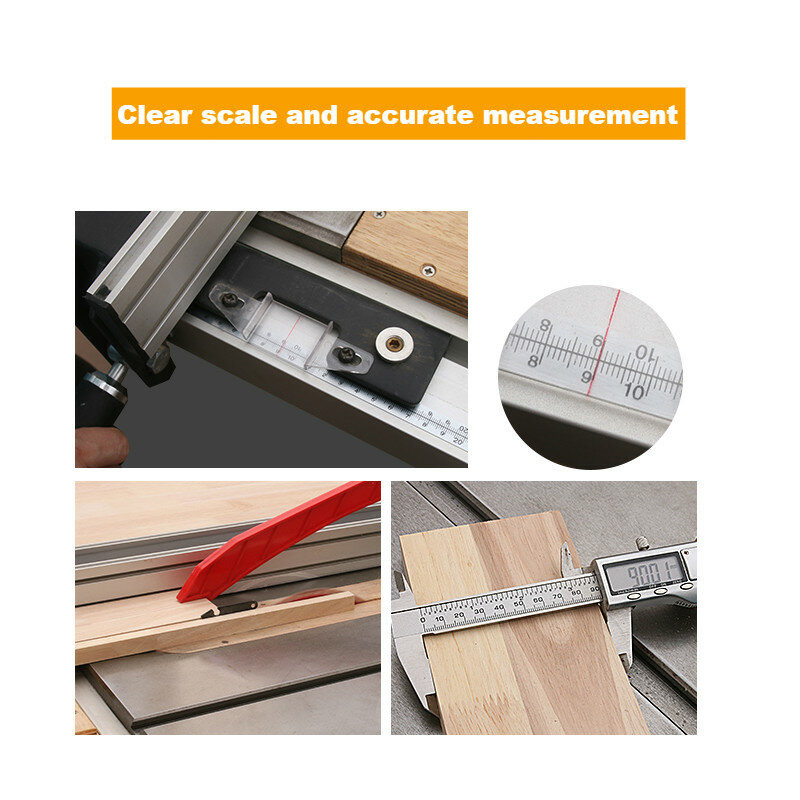 Ruban à mesurer bidirectionnel, règle en acier auto-adhésive, ruban de mesure métrique pour scie de Table t-track, travail du bois
