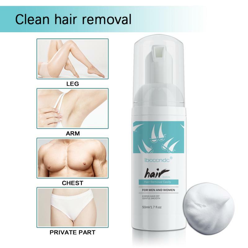 50ml Hair Removal Spary For Men Women Face Body Hair Depilatory Beard Bikini Legs Armpit Mild Painless Hair Remover Cream Beauty