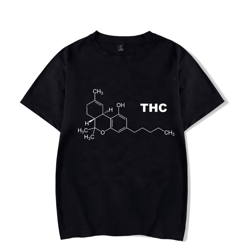 Camiseta con Molecule de Caffeine para Hombre, Camisetas luminosas, Ropa de calle, Ropa Masculina, Verano, Koszulk