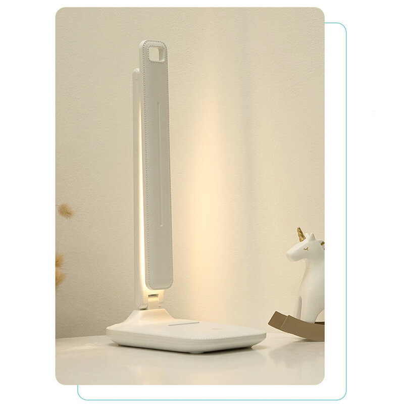 Secme lâmpada de mesa led, luminária de mesa com três velocidades sensíveis ao toque, dobrável, leitura, estudante, proteção para os olhos, para quarto, 50