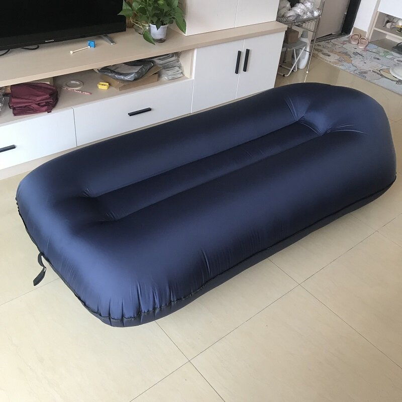 Luar ruangan Inflatable Furnitur Taman Pation Nylon Air Sofa Bed Portable Beach Lounge Kursi Lipat Air Udara Matras Udara Sofa