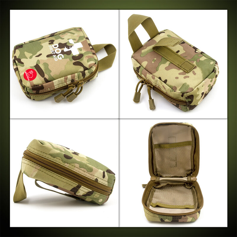 Set di borse mediche tattiche di salvataggio di emergenza per cani militari borsa di pronto soccorso organizzatore di medicinali Mini Kit di pronto soccorso per animali domestici kit di sopravvivenza