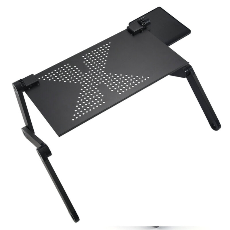 휴대용 및 다기능 알루미늄 노트북 테이블 스탠드 침대 휴대용 소파 노트북 테이블 접이식 노트북 데스크
