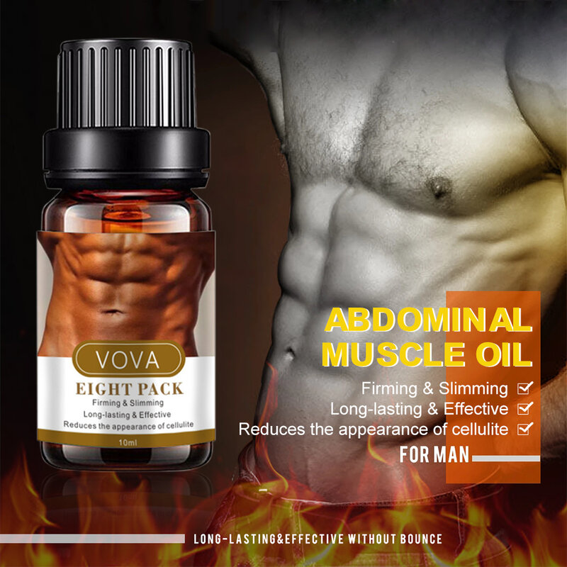 Aceite Esencial Abdominal para quemar grasa, reductor de callulita, aceite de masaje para pérdida de peso, cintura fuerte para hombres