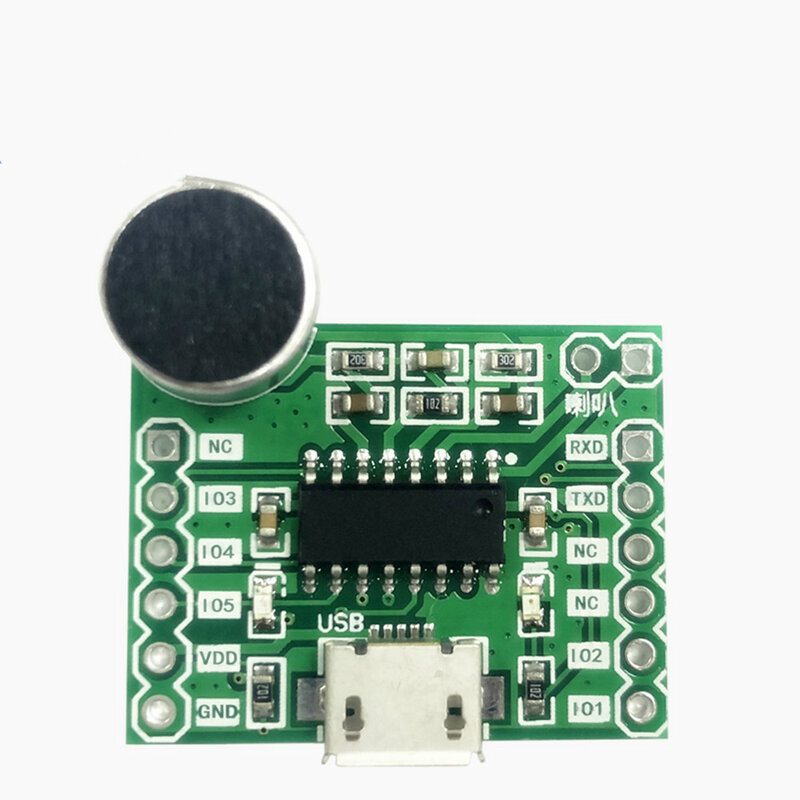 Modulo di riconoscimento vocale Taidacent modulo di riconoscimento vocale Uart per Arduino 32 tipi di sensore di comando audio