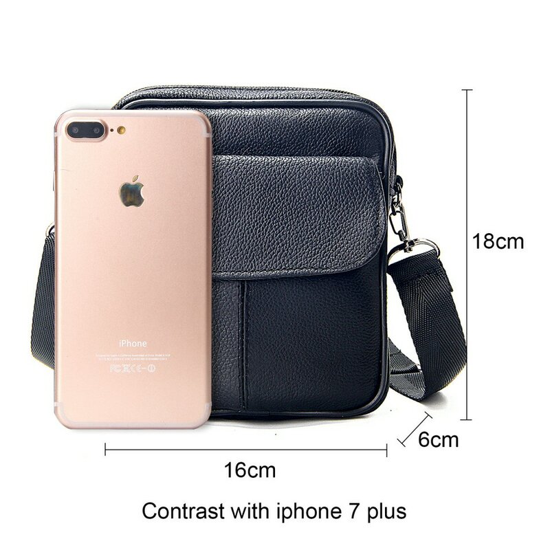 Men Messenger Bag Leather Vintage Crossbody Bag High Capacity Business Briefcase Handbag Man Casual Shoulder Bags Cross Body