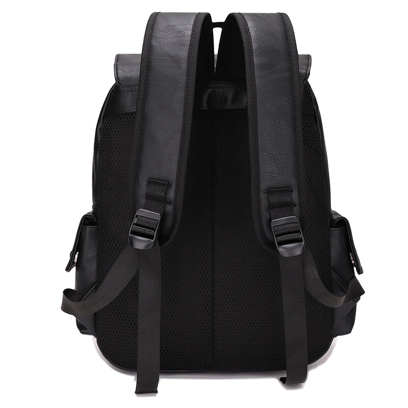 YILIAN-mochila de negocios para hombre, bolso de hombro deportivo de gran capacidad, de cuero suave, a la moda, para ordenador