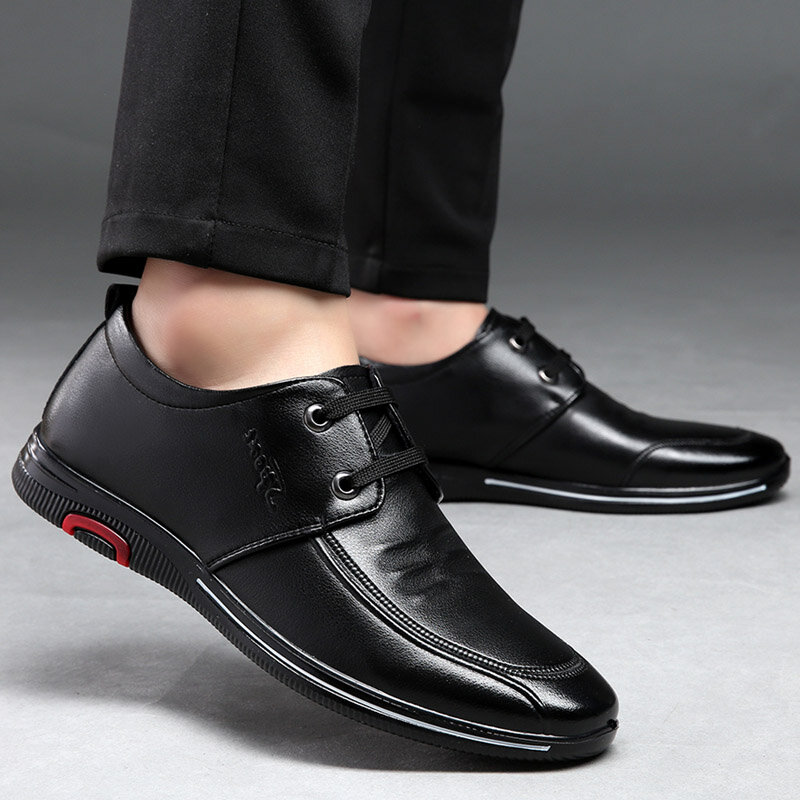 Classic men dress shoes Pattern Business Flat Shoes Men Designer Formal Dress Leather Shoes Men's oxfords Party Shoes men