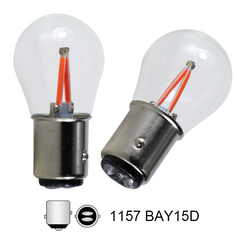 lampara led light 1156 BA15S 1157 BAY15D 1142 BA15D P21W 12v 24v 2W cob canbus auto turn signal lamp Tail Bulb Brake Lights