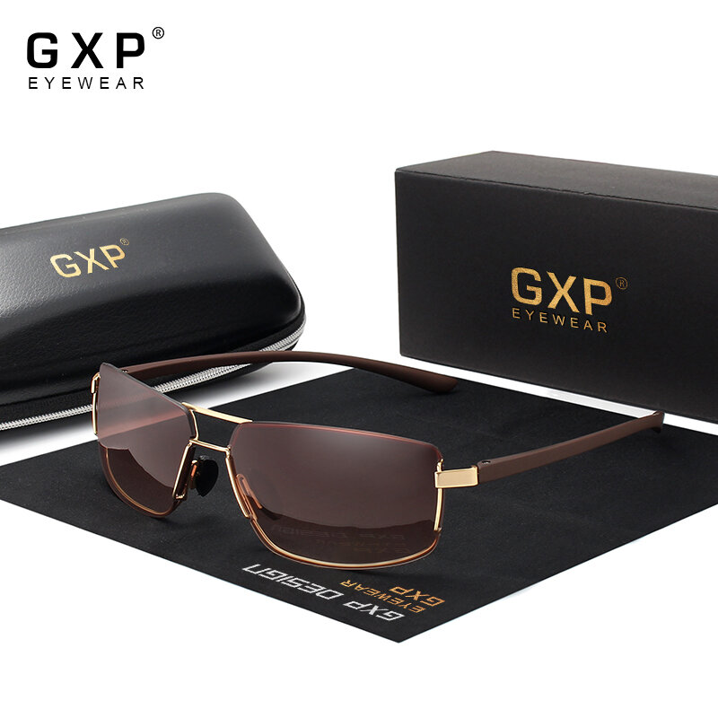 GXP Desain Merek Kacamata Hitam Pria Mengemudi Square Frame Berjemur Kacamata Pria Klasik Unisex Kacamata Kacamata Gafas