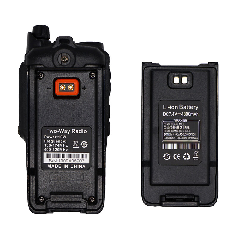 Baofeng-walkie-talkie UV-9R plus,防水,ポータブル,デュアルバンドcb,ham,9rhp,fmラジオ,2ウェイ,10W
