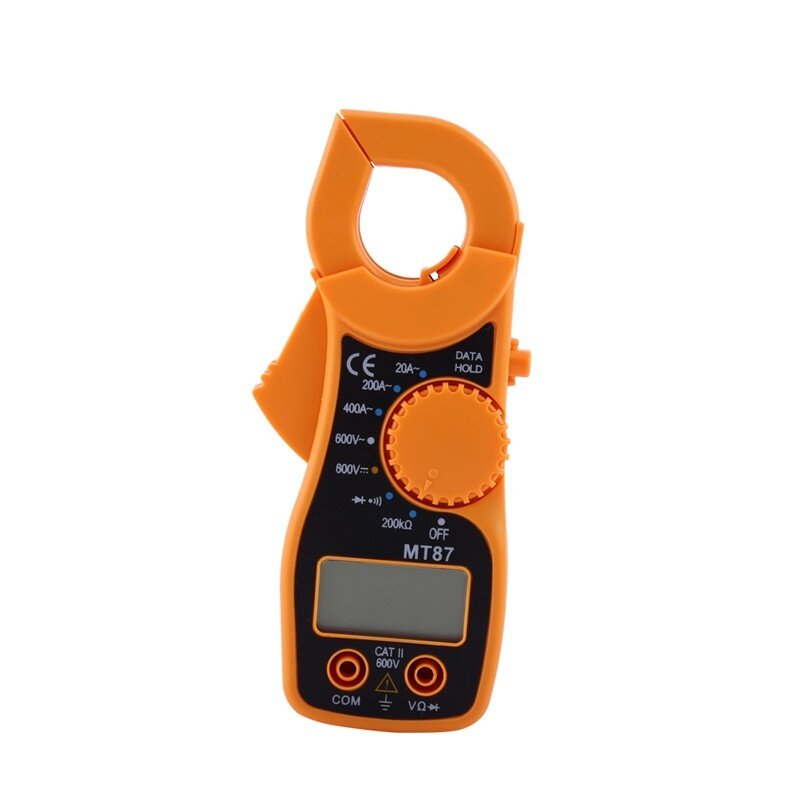 Medidor universal de voltagem, amperímetro, medição de tensão e resistência, mt87, braçadeira, medidor digital com braçadeira