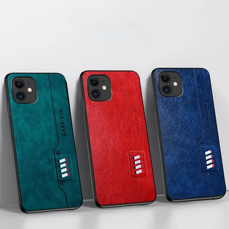 Voor Iphone Se 2020 6 7 8 Plus Case Luxe Lederen Bescherm Voor Iphone X Xr Xs 11 Pro Max case Fashion Anti Vallen Gevallen Cove