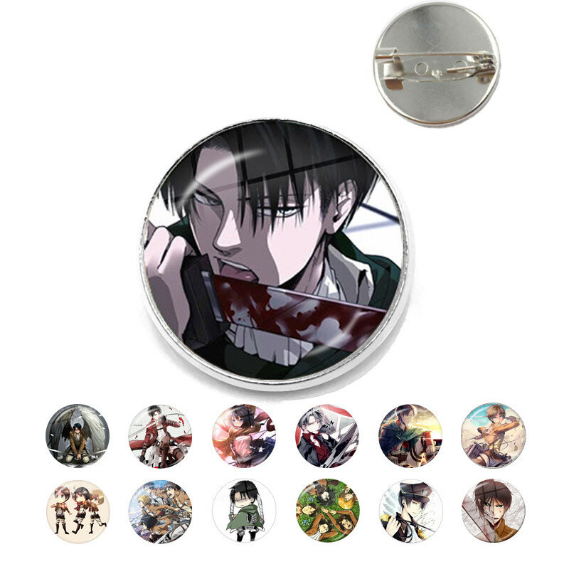 Free Shipping Anime Attack on Titan Brooch Girls Cosplay Badges For Clothes Backpack Decoration Pin Jewelry Gift