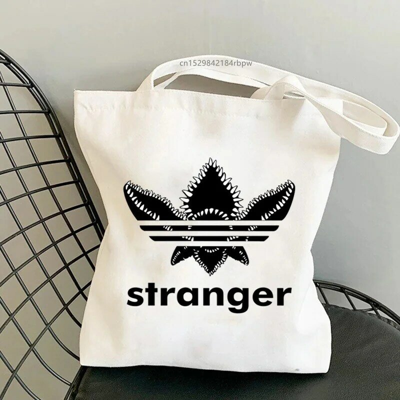 女性のためのストレンジャーハンドバッグ,カジュアルなショッピングバッグ,ショルダーバッグ,エレガントなキャンバスバッグ