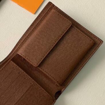محفظة جلدية رجالي حقيقية مع عملة جيب محفظة عصرية قصيرة للذكور حامل بطاقة المال