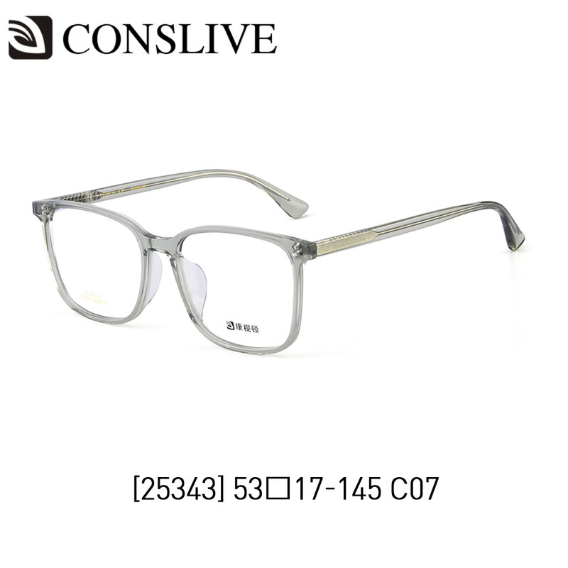 2021 NEUE Transparent Brillen für Frauen Männer Progressive Myopie Platz Multifokale Brillen Rahmen mit Linsen 25343