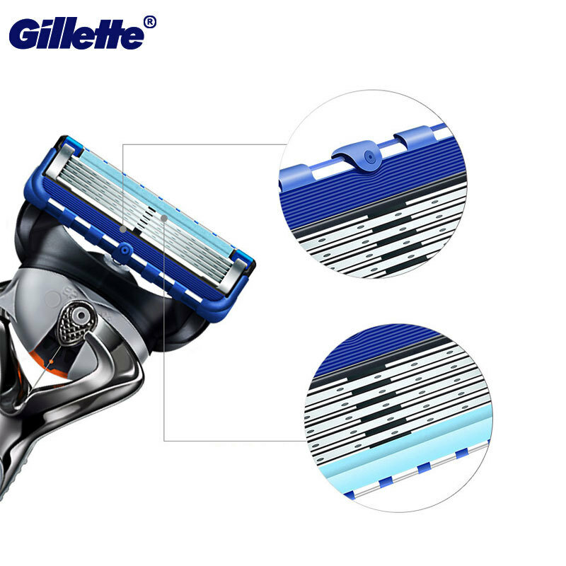 Gillette fusion proglide navalha profissional de cabelo masculino rosto barbear substituição cartuchos alemanha importado lâmina de lâmina de 5 camadas