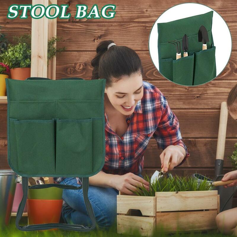 1 pçs jardim kneeler ferramenta saco saco de armazenamento ferramenta de jardim portátil bolsa para o joelho fezes ferramentas jardinagem armazenamento bolsa toolkit