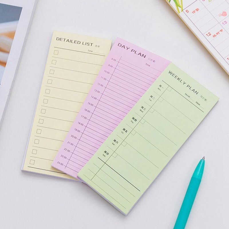 EINE Lernen büro Zeitplan Plan Notes Memo Pads DIY N Mal Aufkleber Beachten büro Schule Versorgung Schreibwaren