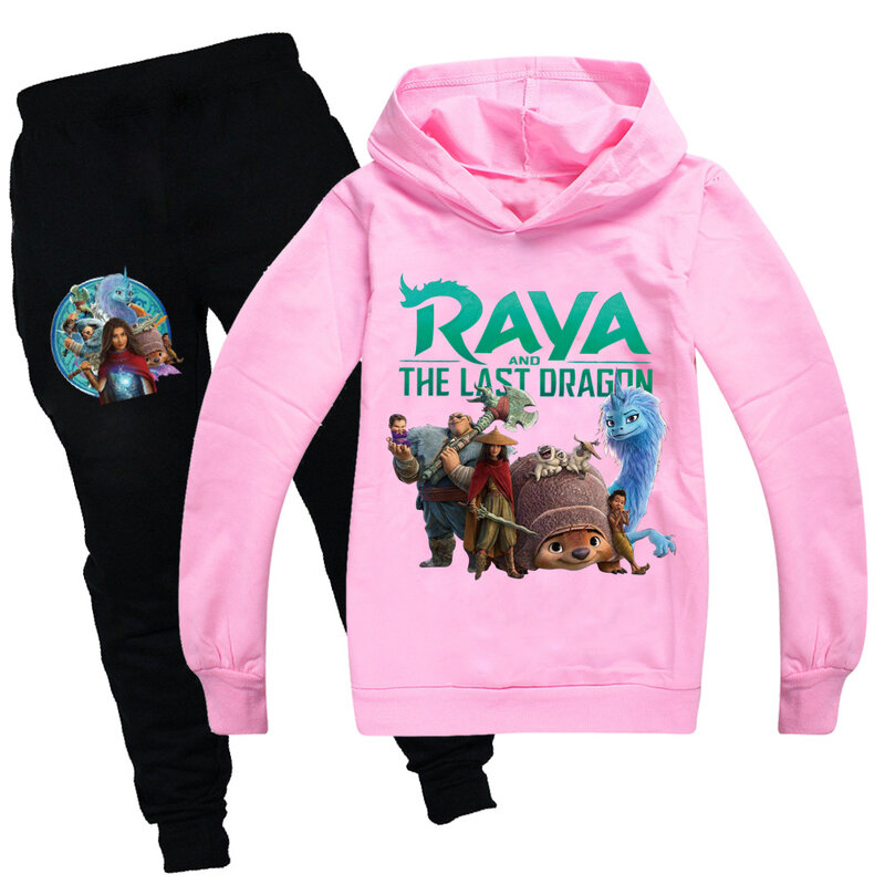 Raya and the Last Dragon – ensemble de vêtements pour garçons et filles, sweat à capuche, à la mode, pull imprimé 3D, Streetwear, 2-16 ans, collection automne 2021