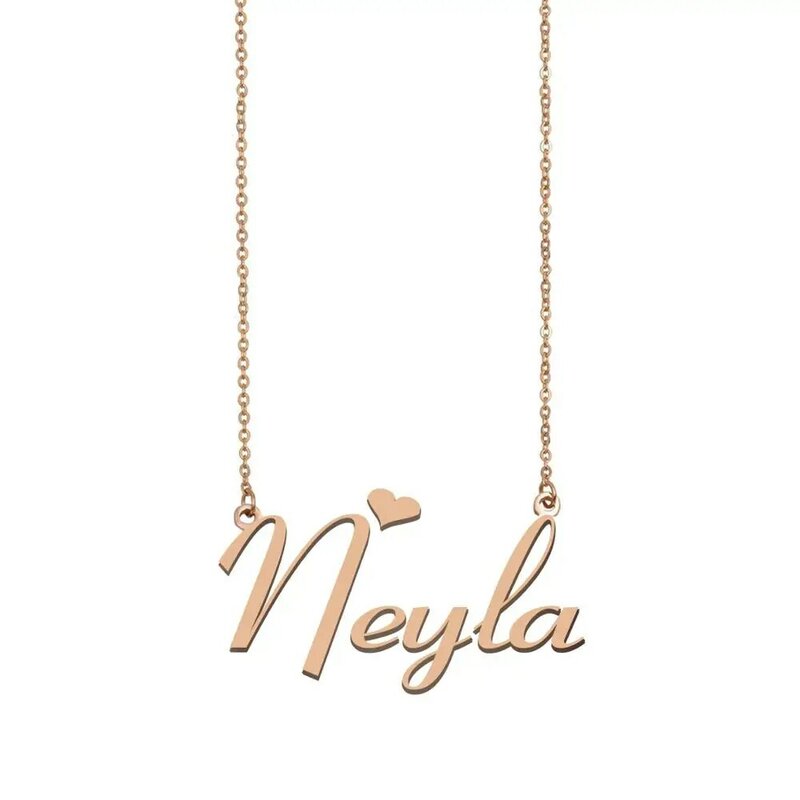 Neyla 이름 목걸이, 여자를위한 주문 이름 목걸이 여자 가장 친한 친구 생일 결혼식 크리스마스 어머니의 날 선물