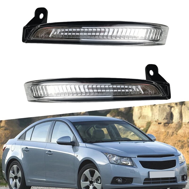 Luz LED para espejo retrovisor de coche, luz intermitente para Chevrolet Cruze J300 2009 - 2015 94537661 94537660