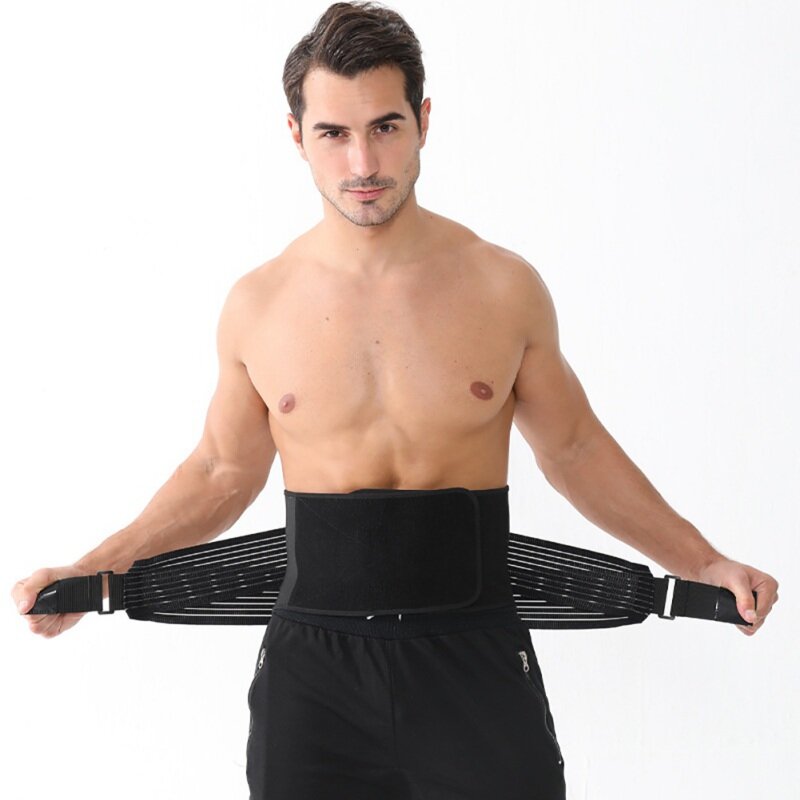 O instrutor de cintura masculino-cintura cincher trimmer, apoio traseiro suor mais louco emagrecimento corpo shaper cinto-esporte cinto f