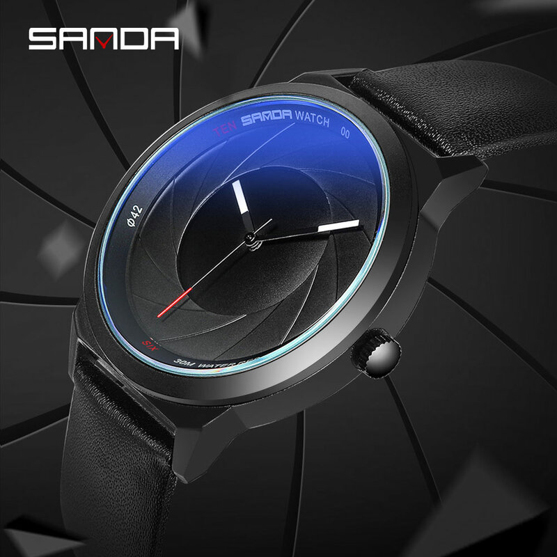 SANDA Luxury Brand Men Watch Ultra Thin Leather Clock Male Gold Business Wristwatch Waterproof Men Watches  relogio masculino