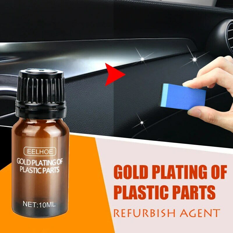 10 ML Plastic Parts Retreading Agent Instrument Panel Auto Interior Leather Auto Plastic Renovated Coating Car Maintenance TSLM1