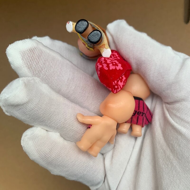 Mini muñeca de bebé regordeta de plástico, 4 Uds./lote, accesorios para manualidades DIY de Ángel, DO0101