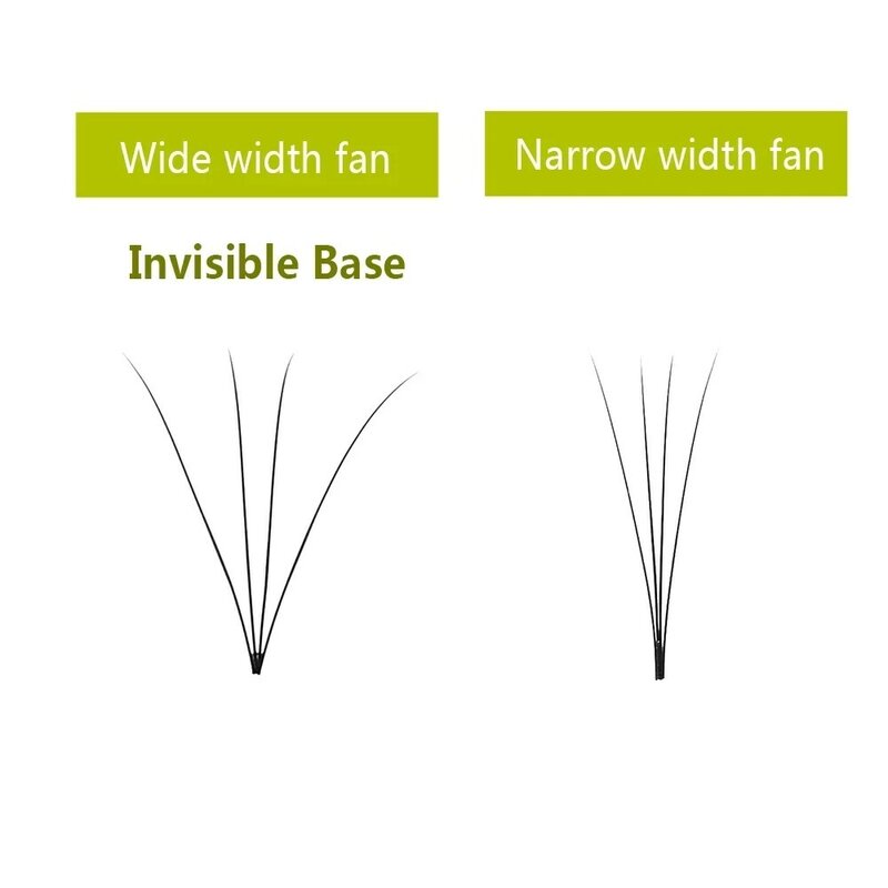 Вееры для увеличения объема, 2D/3D/4D/5D/6D, натуральные, короткие, для быстрого наращивания ресниц