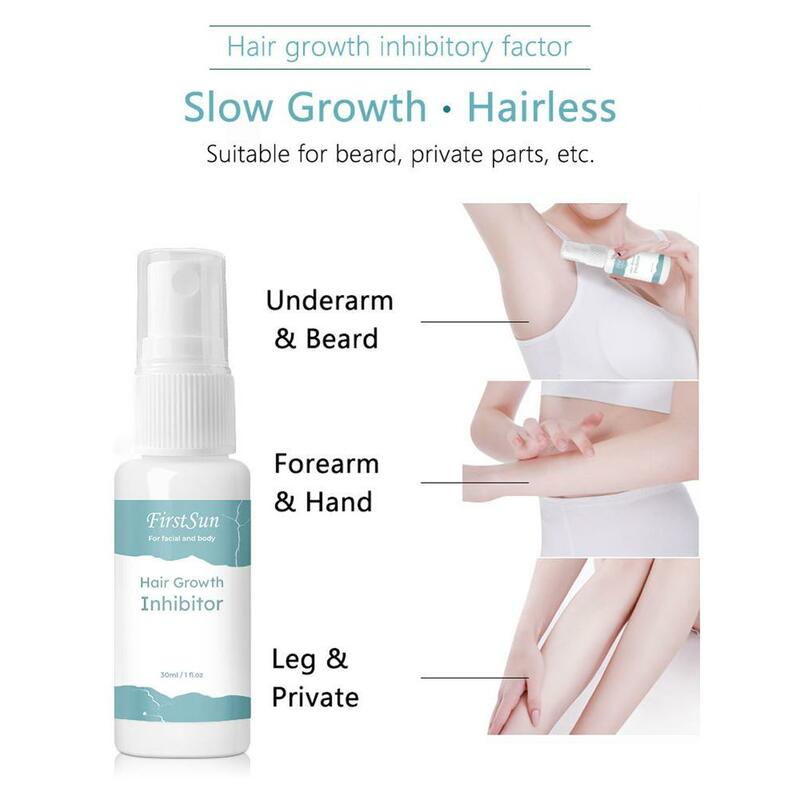 Lo Spray indolore permanente per la depilazione da 30ml impedisce la riparazione dello Spray per la crescita dei capelli idratare integratori nutrienti forniture per la cura della pelle