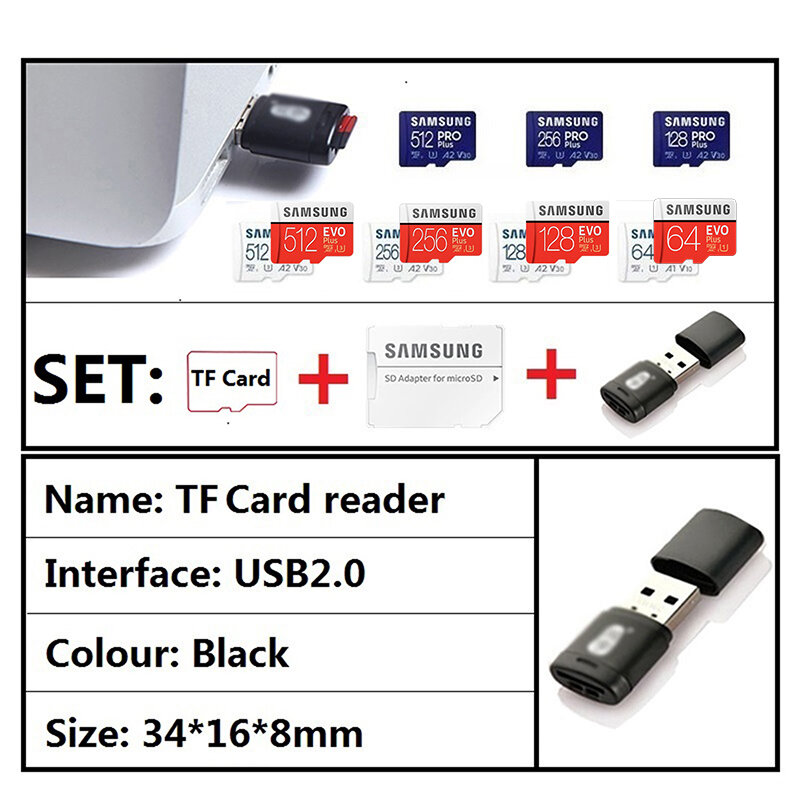 SAMSUNG Original Micro SD 32GB 64GB Memori Speicher Karte C10 TF MicroSD Karten SDXC 128GB 256GB 512GB U3 4K Für Telefon Drone Kamera