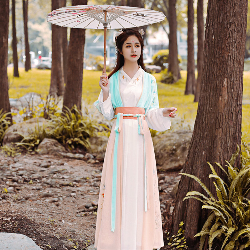 ผู้หญิง Hanfu จีนพื้นบ้านแบบดั้งเดิมเครื่องแต่งกายสาว Han Dynasty Dance Lady Fairy Cosplay เสื้อผ้า Oriental โบราณ Prince ชุด