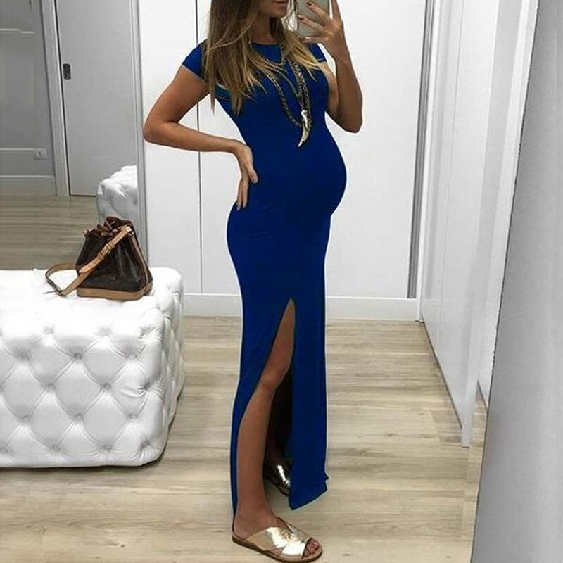 Summer Long Pregnant Mother Dress Maternity Photography Props Women Pregnancy Clothes Dress For Pregnant Photo Shoot Clothing