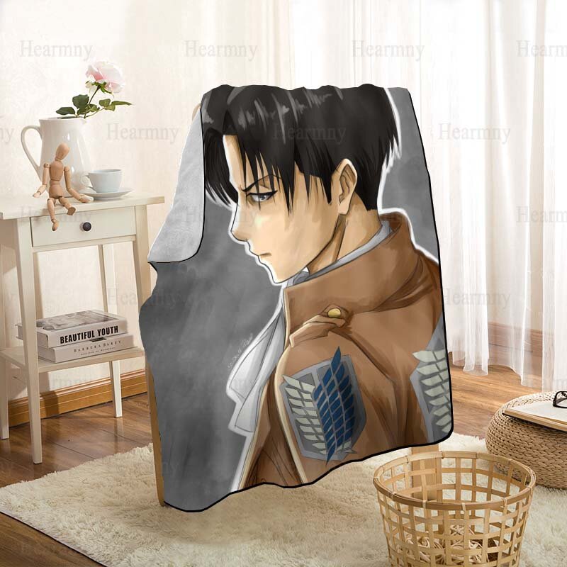 HEARMNY Attack on Titan Anime Blanket Super Soft Warm Microfiber Fabric Blanket For Couch Throw Travel Adult Blanket 0508