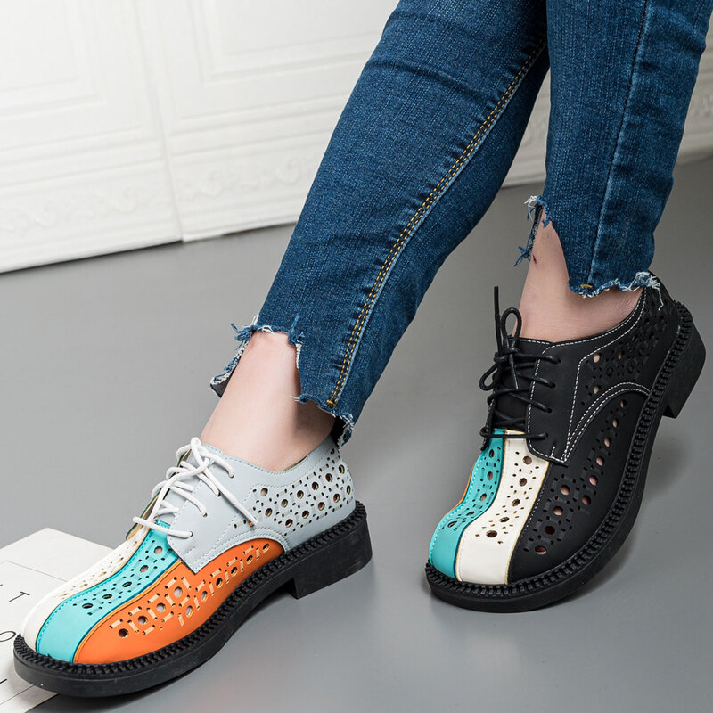 Zapatos con cordones para mujer, calzado de talla grande, sin cordones, nuevo diseño, 2021