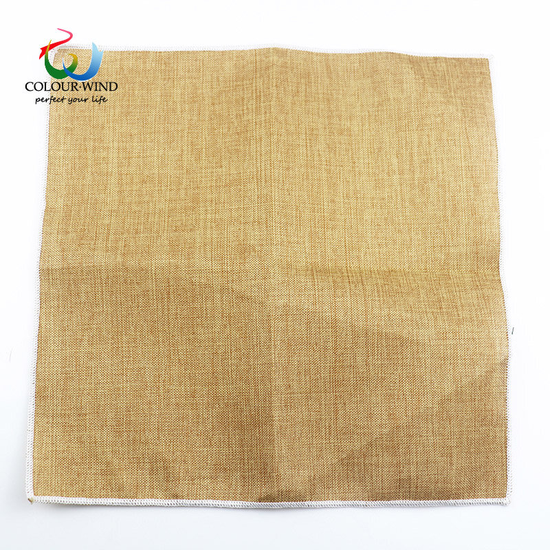 2020 New Fashion Polyester Linen Handkerchiefs Solid Pocket Square Skinny Hanky 24*24cm Accessories Gift