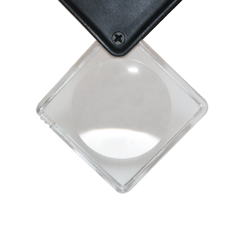 Handheld Magnifier Pocket Size 5X MINI Foldable Portable Magnifier Pull-out Pocket Reading Magnifying Glass Acrylic Lens