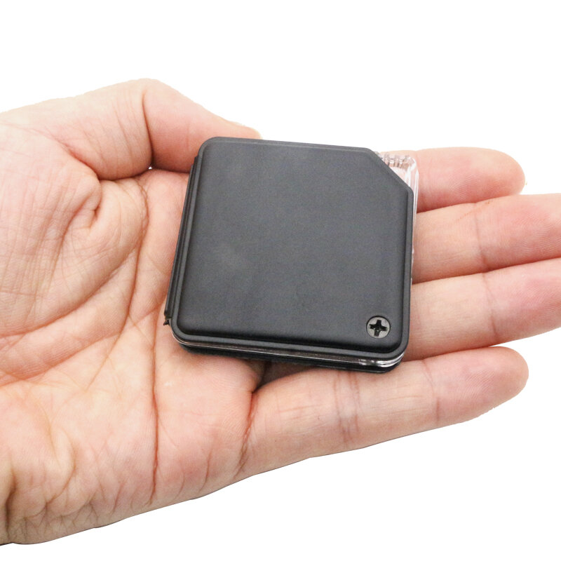 Handheld Magnifier Pocket Size 5X MINI Foldable Portable Magnifier Pull-out Pocket Reading Magnifying Glass Acrylic Lens