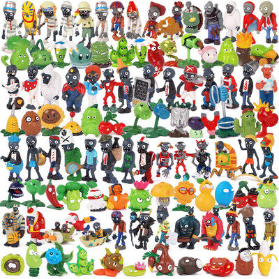 12スタイル植物対ゾンビフィギュア玩具pvz植物の戦争のゾンビ2エンドウのシューティングゲームひまわりモデルのおもちゃの漫画ソリッドpvcコレクション人形